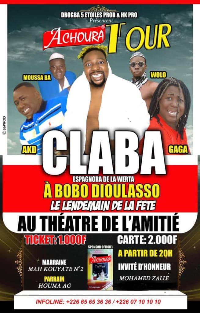 claba spectacle bobo dioulasso 19h55 30 5 2019