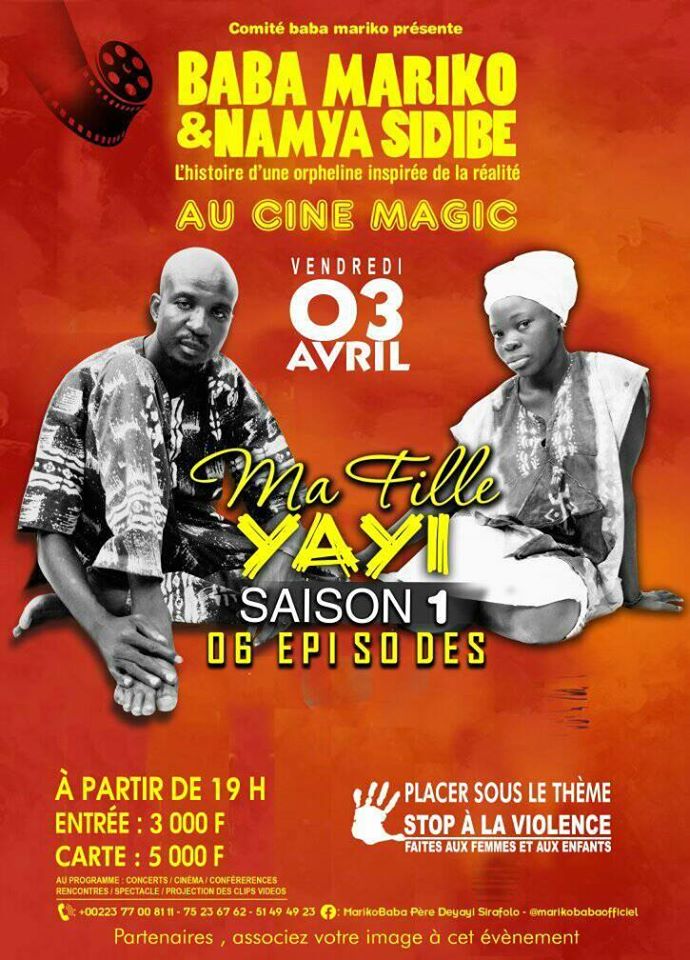 MARIKO BABA Ft. NAMYA SIDIBÉ - MA FILLE (3è épisode) (VidéoClip 2020) 2 Mariko Baba & Namya Sidibé - Vendredi 3 avril, à partir de 19h, à Magic Ciné