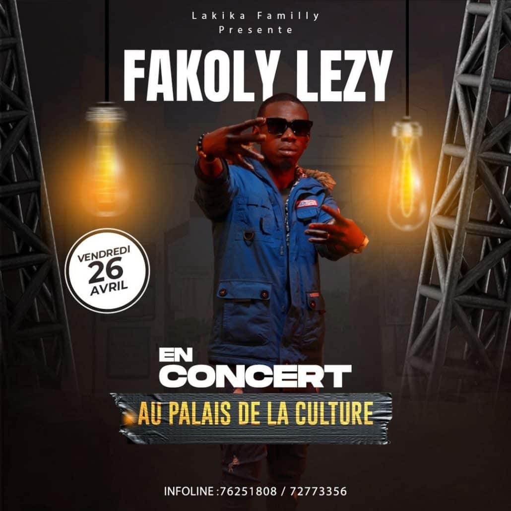 ⚠️ Rendez-vous avec Fakoly Lezy en concert, le vendredi 26 avril 2024, au Palais De La Culture de Bamako ! Infoline : 76251808 ou 72773356.